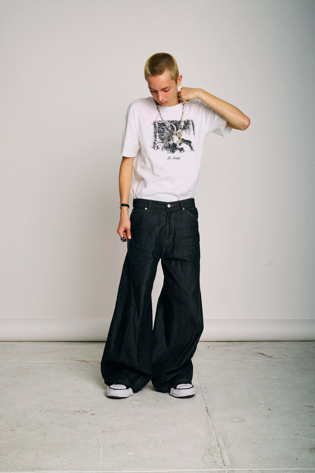 Bunny Man White Tee
