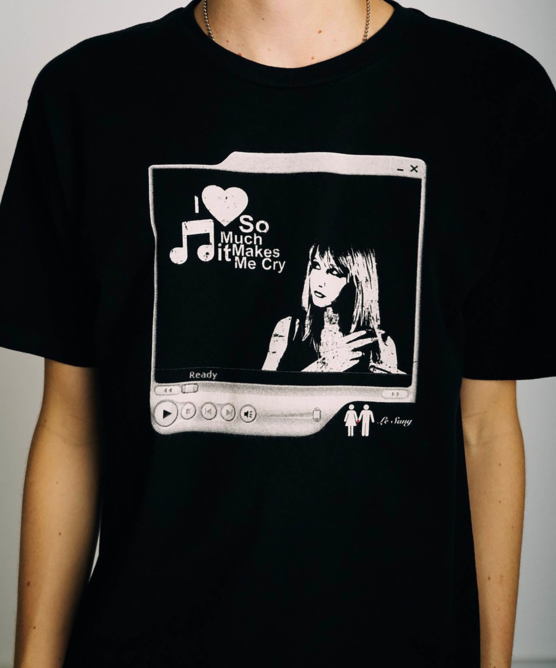 I Love Music Black Tee