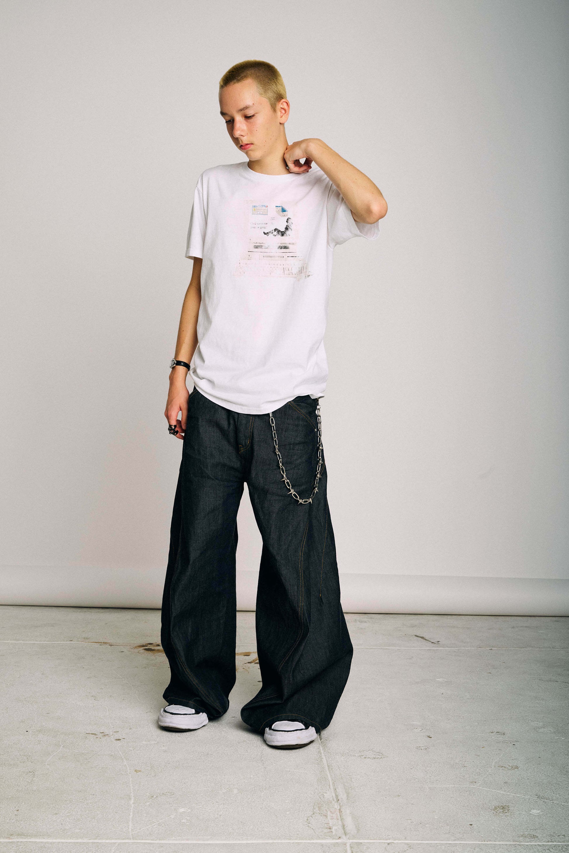 God Save Me White Tee