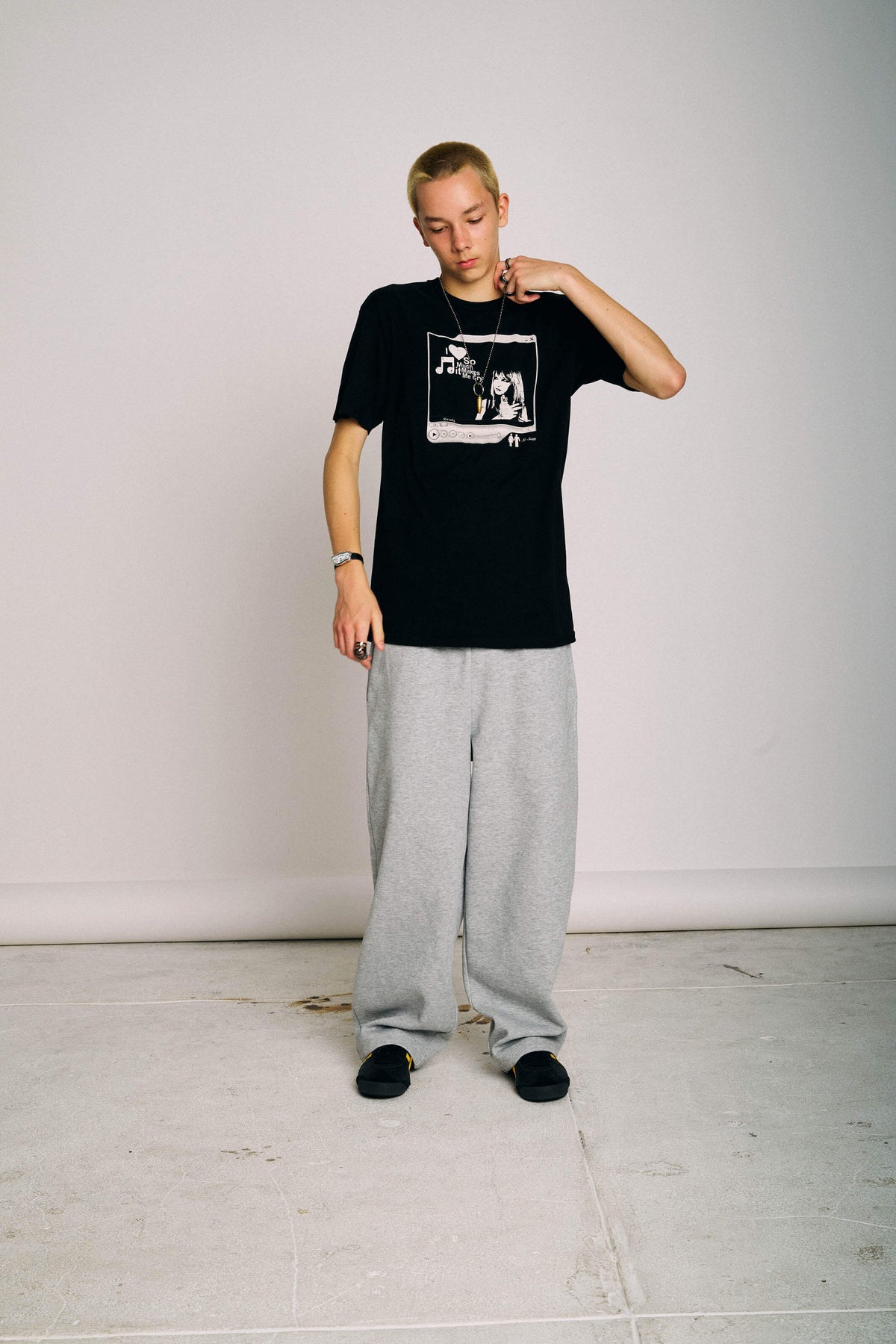 I Love Music Black Tee